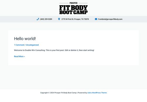 Prosper Fit Body Boot Camp