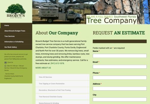 Brown's Tree And STUMP Service