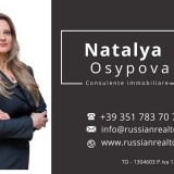 Natalya Osypova Consulente Immobiliare / Агент по Недвижимости/ Риeлтор