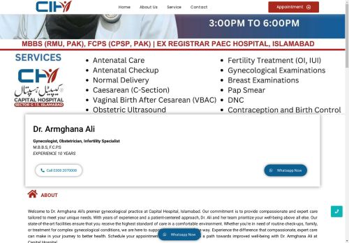Dr. Armghana Ali (Gynecologist)