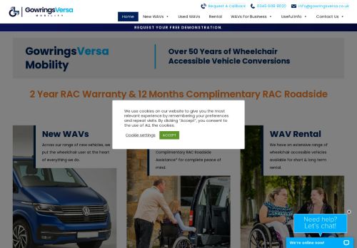 GowringsVersa Mobility | Wheelchair Accessible Vehicles