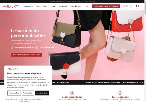 And Joy, sac à main Enjoy life, and joy bags