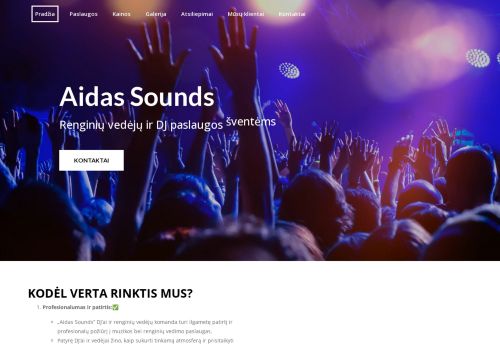 "Aidas Sounds" - DJ paslaugos / renginių vedimo paslaugos