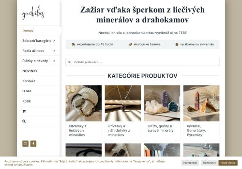 Liečivé minerály, kamene a vydymovadlá - goodvibes.sk