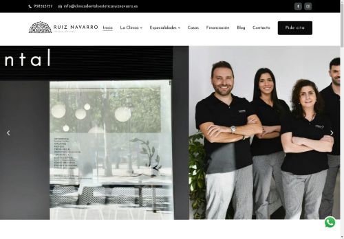 clinicadentalyesteticaruiznavarro.es