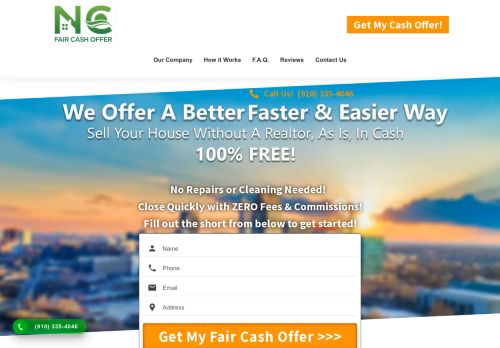 NC Fair Cash Offer - Sell My House Fast - We Buy Houses