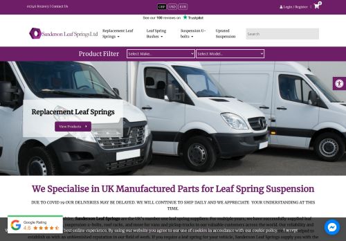 Sanderson Leaf Springs