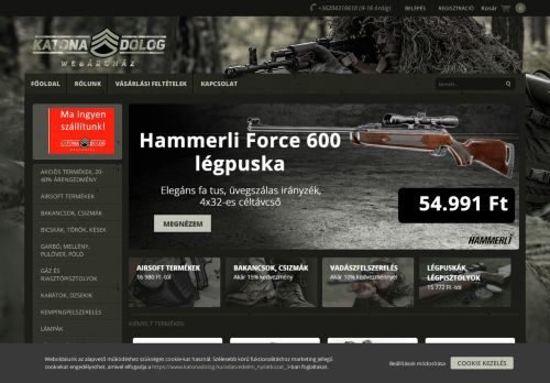 Katonadolog Online Military Áruház