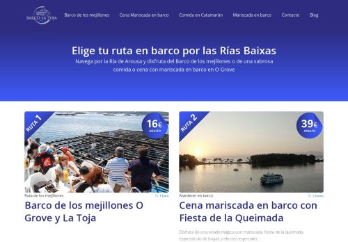 Barco la Toja - Barco de los mejillones O Grove y La toja