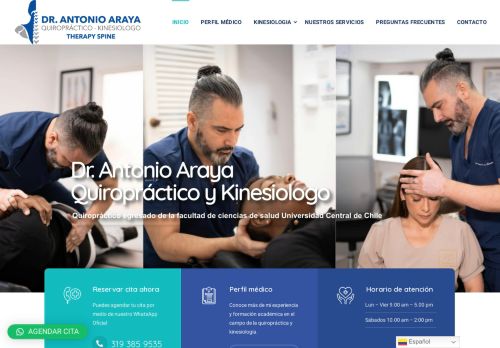 QUIROPRACTICOS EN CALI DR. ARAYA. THERAPY SPINE CENTRO QUIROPRACTICO, MEDICINA MANUAL ORTOPEDICA Y