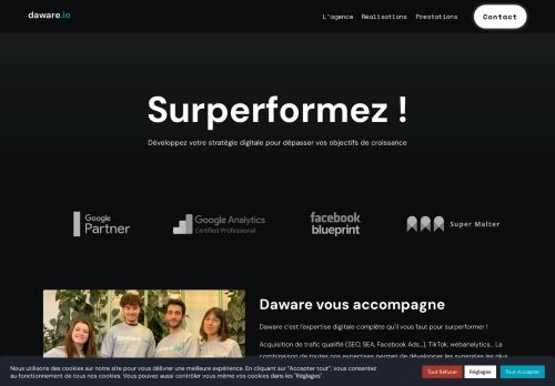 Daware.io - Agence SEO SEA Facebook Ads