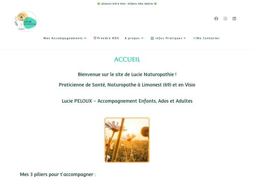 Lucie Naturopathie | Enfant Ados Adultes | Réflexologie Plantaire - Fleurs de Bach | Limonest 69760