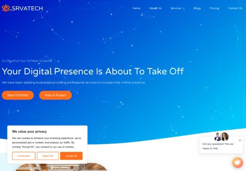 srvatech website development and seo services company