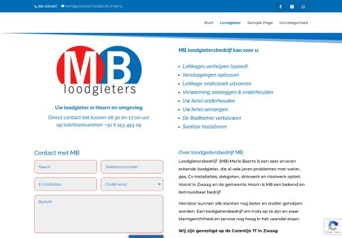 Loodgieterbedrijf MB