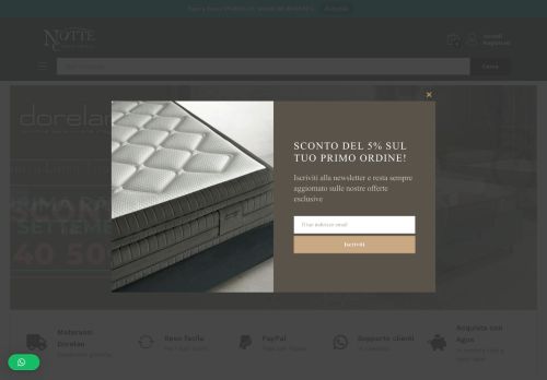 Materassi  Notte Convenienza Dorelan Roma - Reti Letti e Poltrone