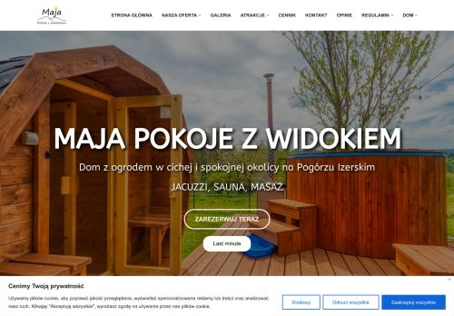 Maja Pokoje z Widokiem - Dom z ogrodem & SPA na Pogórzu Izerskim
