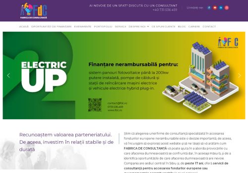 Fabrica de Consultanță - Consultanță finanțări nerambursabile
