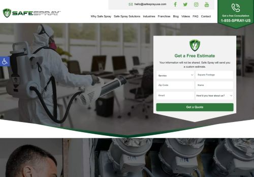 Safe Spray Disinfecting - Electrostatic Sanitizing And Disinfecting Company in Los Angeles for Homes