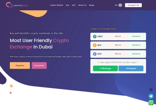 Crypto Exchange In Dubai- Cryptodesk