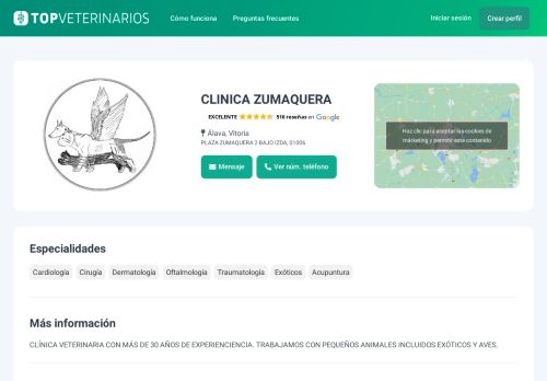 topveterinarios.com/clinica-zumaquera/