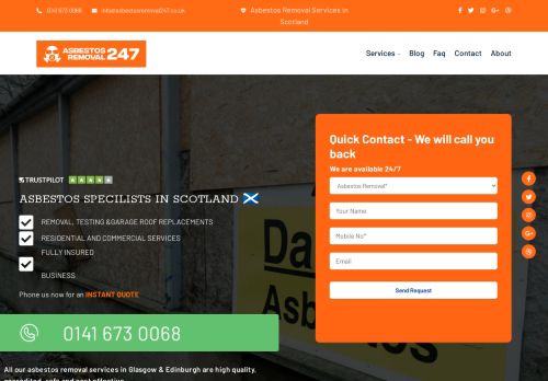 Asbestos Removal Glasgow 247