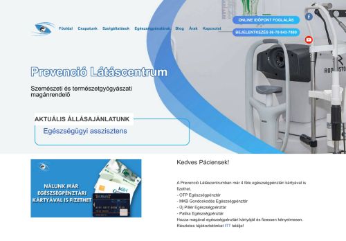 Prevenció Látáscentrum Magán Szemészet