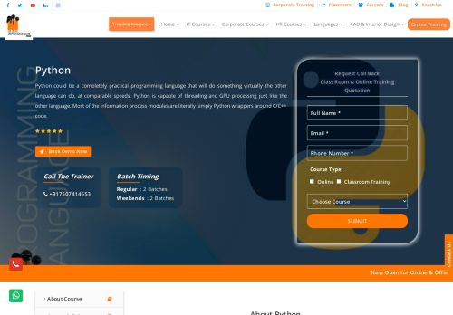 Merchant logo SevenMentor Python classes