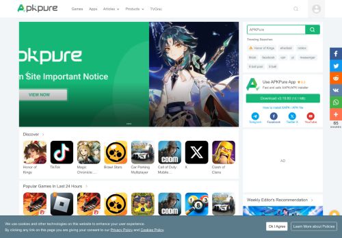APKPure: Download APK on Android Anmeldelser 2024 | Trustindex.io