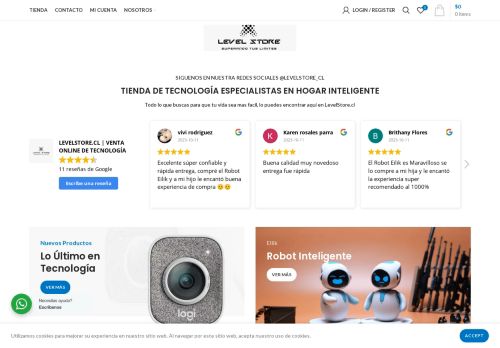 LEVELSTORE.CL | VENTA ONLINE DE TECNOLOGÍA