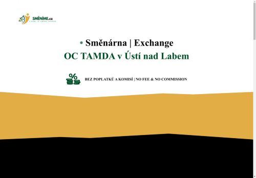 Směnárna OC TAMDA Ústí nad Labem | SMĚNÍME.cz