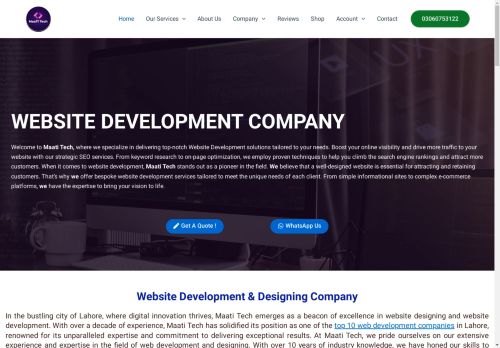 Maati Tech - Website Development Company In Lahore