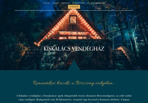 kiskalács cabin