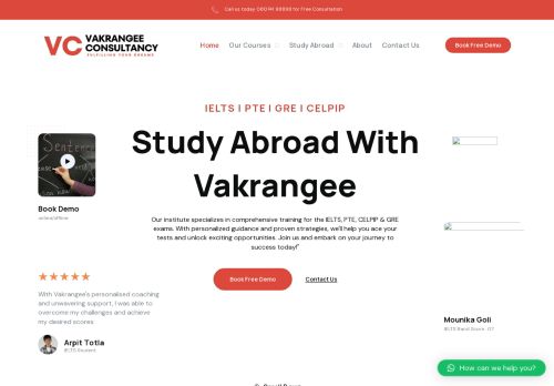 Vakrangee Consultancy : Overseas Education Consultant & Coaching for IELTS, PTE , GRE And CELPIP