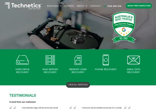 Technetics Data Recovery Melbourne