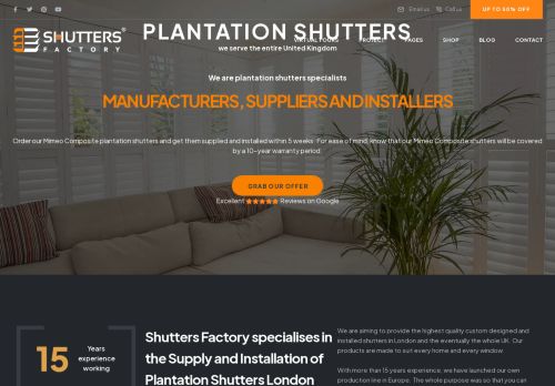 Shutters Factory - Window Shutters London