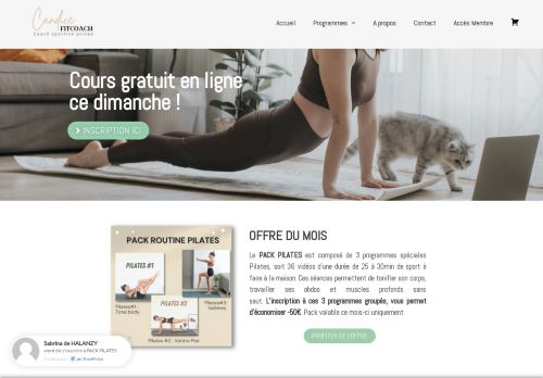 Candice FITCOACH, Coach Sportive - Studio de fitness en ligne