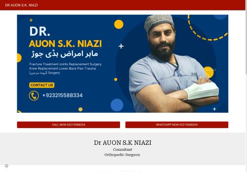 Dr Auon S. K. Niazi - Orthopedic Surgeon in Islamabad