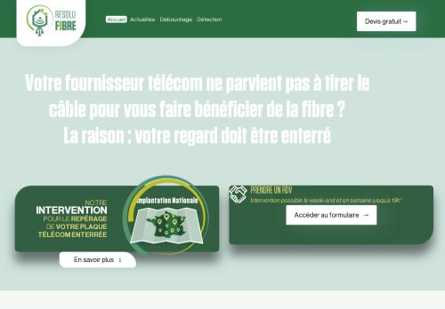 Gaines Telecom Bouchées Ou Regard Enterré ? : RESOLUFIBRE