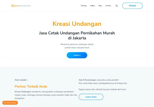 Kreasi Undangan | Cetak Undangan Pernikahan Murah Jakarta
