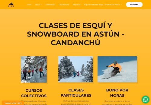 Maluta clases esqui - Snow Astun