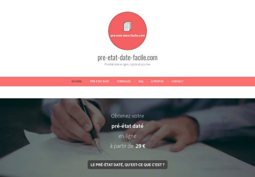 Pré-état daté facile