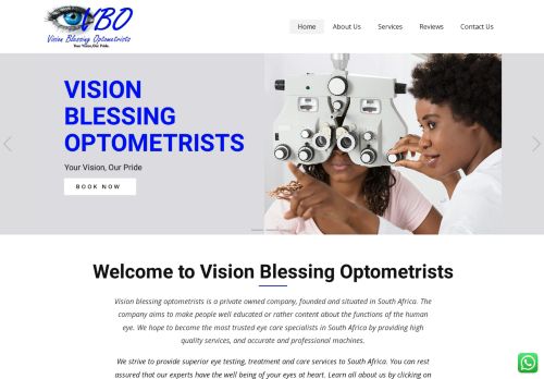 VISION BLESSING OPTOMETRISTS (PTY) LTD