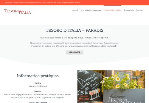 Tesoro d'Italia - Paradis