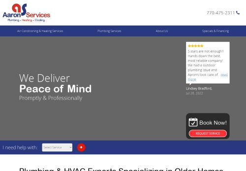 Aaron Services: Plumbing, Heating, Cooling