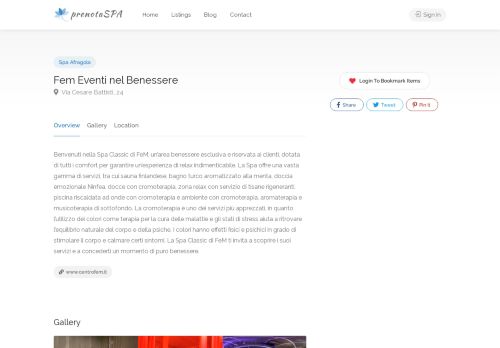 Fem Eventi nel Benessere