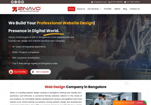 Zinavo- Web Development, Web Design Company in Bangalore, SEO Services, Digital Marketing Agency,
