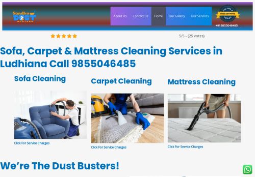 Sandhu DustBusters | Sofa Dry Cleaning Services | Carpet | Mattress Dry Cleaning Services in