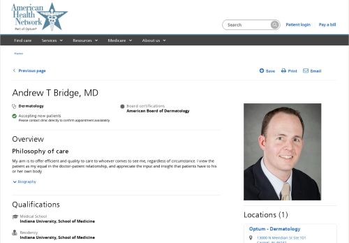 Andrew T. Bridge, MD