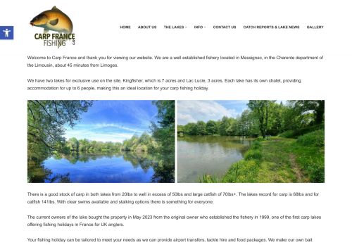 Exclusive Carp and Catfish Fishing Holidays in France: About