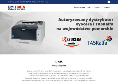 BIMIT-MITA | autoryzowany serwis KYOCERA i TASKAlfa | drukarki, kserokopiarki, tonery